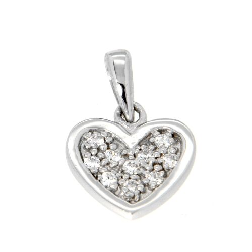 Herzanhänger Silber 925 rhodiniert