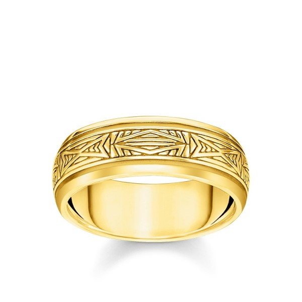 Thomas Sabo Ring Ornamente vergoldet Größe 52 TR2277-413-39-52
