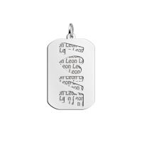 Names4ever Anhänger Silber 925 Dog Tag Love mit Gravur