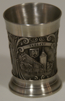 Zinn-Stamper Paar Roter Turm Luckau