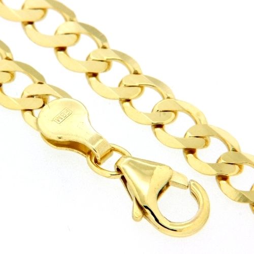 Panzerarmband (P120/8dia.) Gold 333 21 cm 8-fach diamantiert