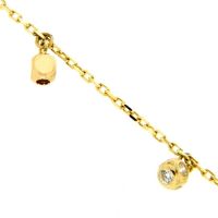 Kette Gold 333 45 cm-42 cm Zirkonia