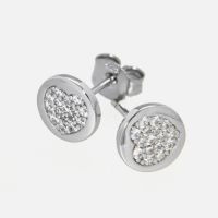 Ohrstecker Silber 925 rhodiniert Zirkonia