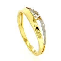 Ring Gold 333 Weite 58 Zirkonia bicolor