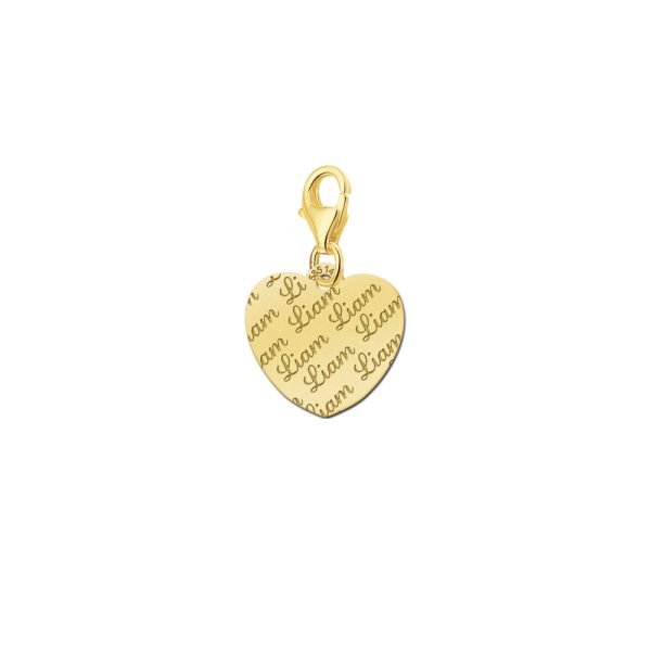 Names4ever Charm Gold 585 Herz GNB17