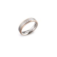 Boccia Titanium Ring bicolor Brillant 0134-0261 Größe 61