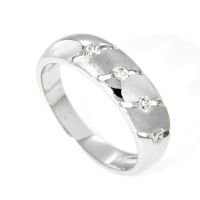 Ring Silber 925 rhodiniert Zirkonia Weite 60