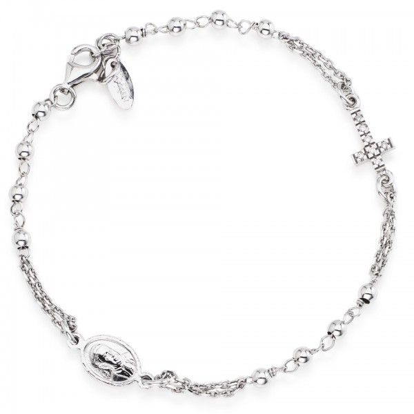 AMEN Armband Silber Rosenkranz BROBZ3