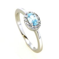 Ring Silber 925 rhodiniert Weite 60