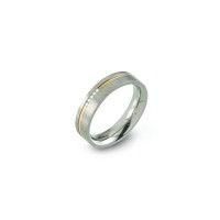 Boccia Titanium Ring bicolor Brillant 0149-0468 Größe 68