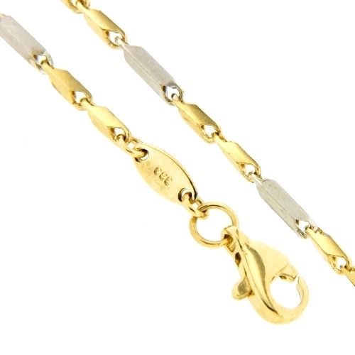 Kette Gold 333 bicolor 50 cm