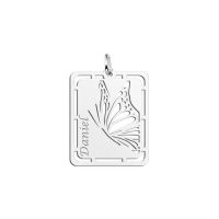 Names4ever Namensanhänger Silber 925 Schmetterling mit Gravur