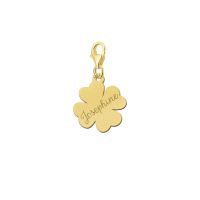 Names4ever Charm Gold 585 Glücksbringer mit Namen GNB37