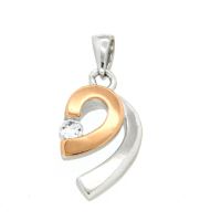 Anhänger Silber 925 rhodiniert & rosé vergoldet