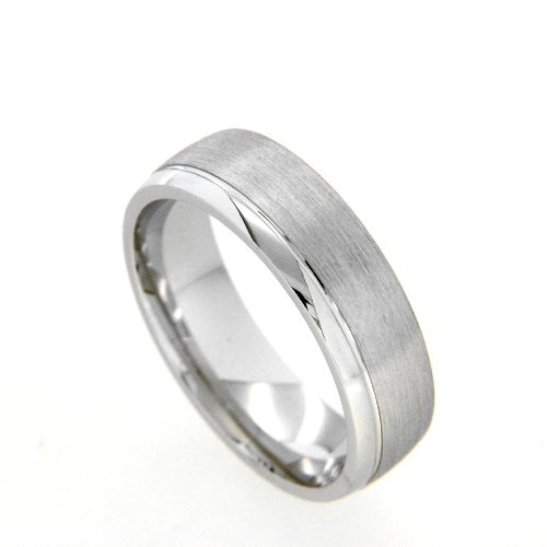Freundschaftsring Silber 925 rhodiniert Breite 6 mm Weite 63