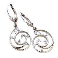 Ohrpendel Silber 925 rhodiniert Zirkonia