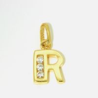 Buchstaben-Anhänger R Gold 333 