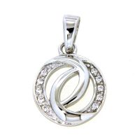 Anhänger Silber 925 rhodiniert Zirkonia