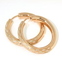 Scharniercreolen Silber 925 rhodiniert rosé vergoldet