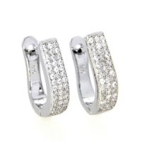 Scharniercreolen Silber 925 rhodiniert