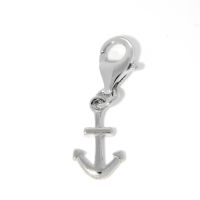 Charm Silber 925 rhodiniert Anker 