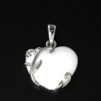 Herzanhänger Silber 925 rhodiniert