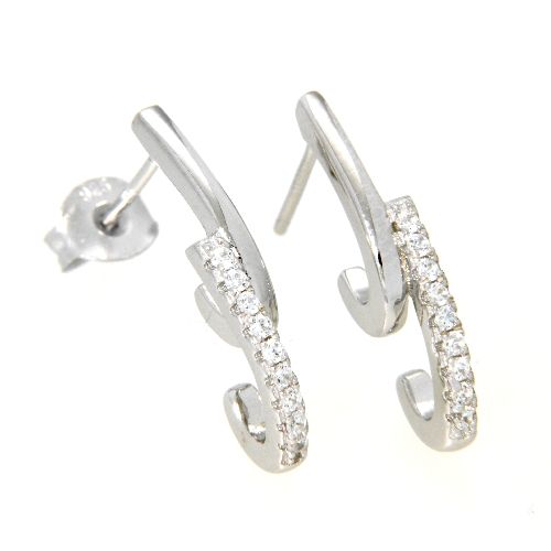 Ohrstecker Silber 925 rhodiniert