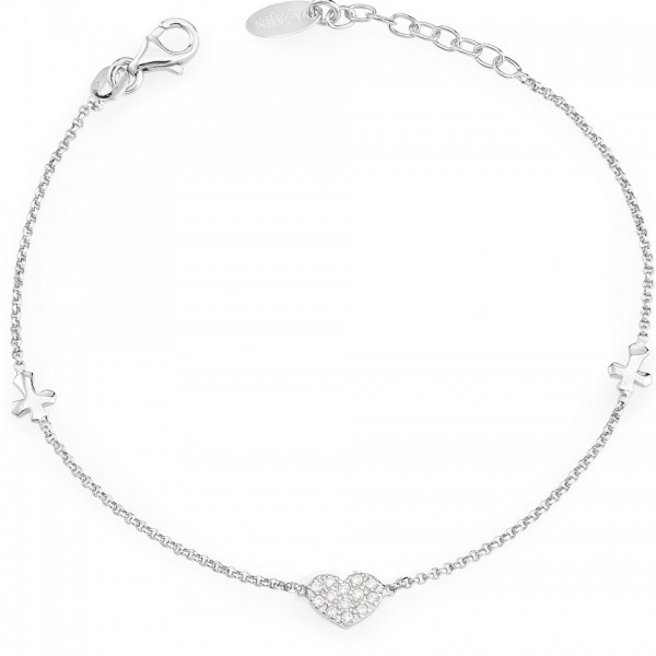 AMEN Armband 17 + 2 cm Silber BRCHZB