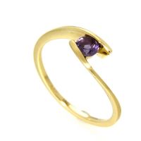 Ring Gold 333 echt Amethyst Weite 60