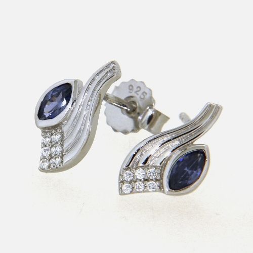 Ohrstecker Silber 925 rhodiniert