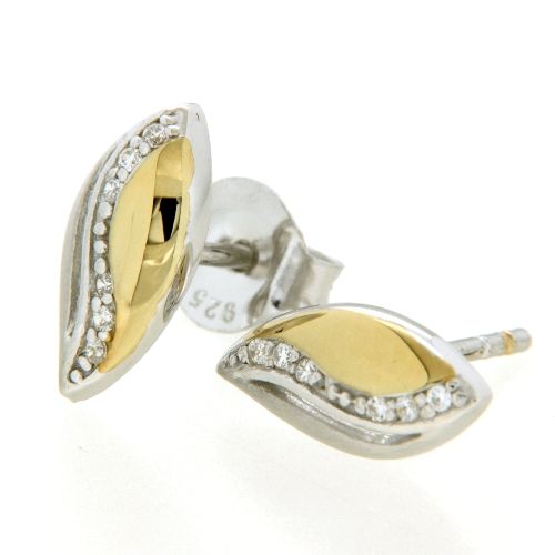 Ohrstecker Silber 925 rhodiniert &amp; vergoldet