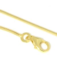 Schlangenkette Gold 333 1,0mm 8-kantig 45 cm 