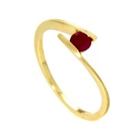 Ring Gold 333 echt Rubin Weite 58
