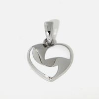 Herzanhänger Silber 925 rhodiniert