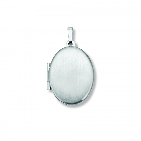 Medaillon oval 925 Silber rhodiniert