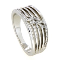 Ring Silber 925 rhodiniert Weite 56