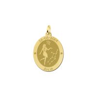 Names4ever Anhänger Gold 585 Sternzeichen oval Jungfrau