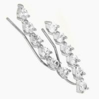 Ohrklemme Silber 925 rhodiniert 