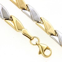 Armband Gold 333 19 cm bicolor