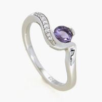 Ring Silber 925 rhodiniert Weite 54