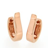 Scharniercreolen Silber 925 rosé vergoldet