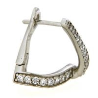 Scharnierceolen Silber 925 rhodiniert Zirkonia 