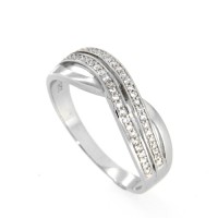 Ring Silber 925 rhodiniert Weite 64