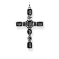 Thomas Sabo Anhänger Kreuz schwarz PE859-641-11