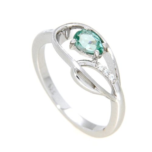 Ring Silber 925 rhodiniert Weite 56