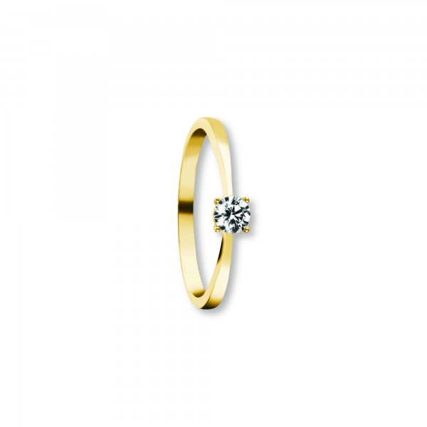 Ring Zirkonia 333 Gelbgold Größe 50