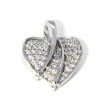 Herzanhänger Silber 925 rhodiniert