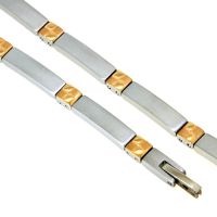 Armband Titan 19 cm bicolor IPR Klappverschluss