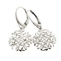 Ohrpendel Silber 925 rhodiniert Lebensbaum 