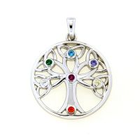 Anhänger Silber 925 rhodiniert Lebensbaum